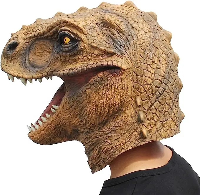 Halloween Maske Silikon Dinosaurier T Rex Dinosaurier Kopfmaske