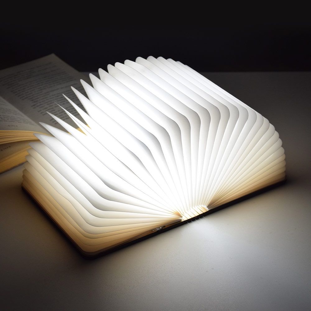 LED Buch - Lampe in Form eines Faltbuches