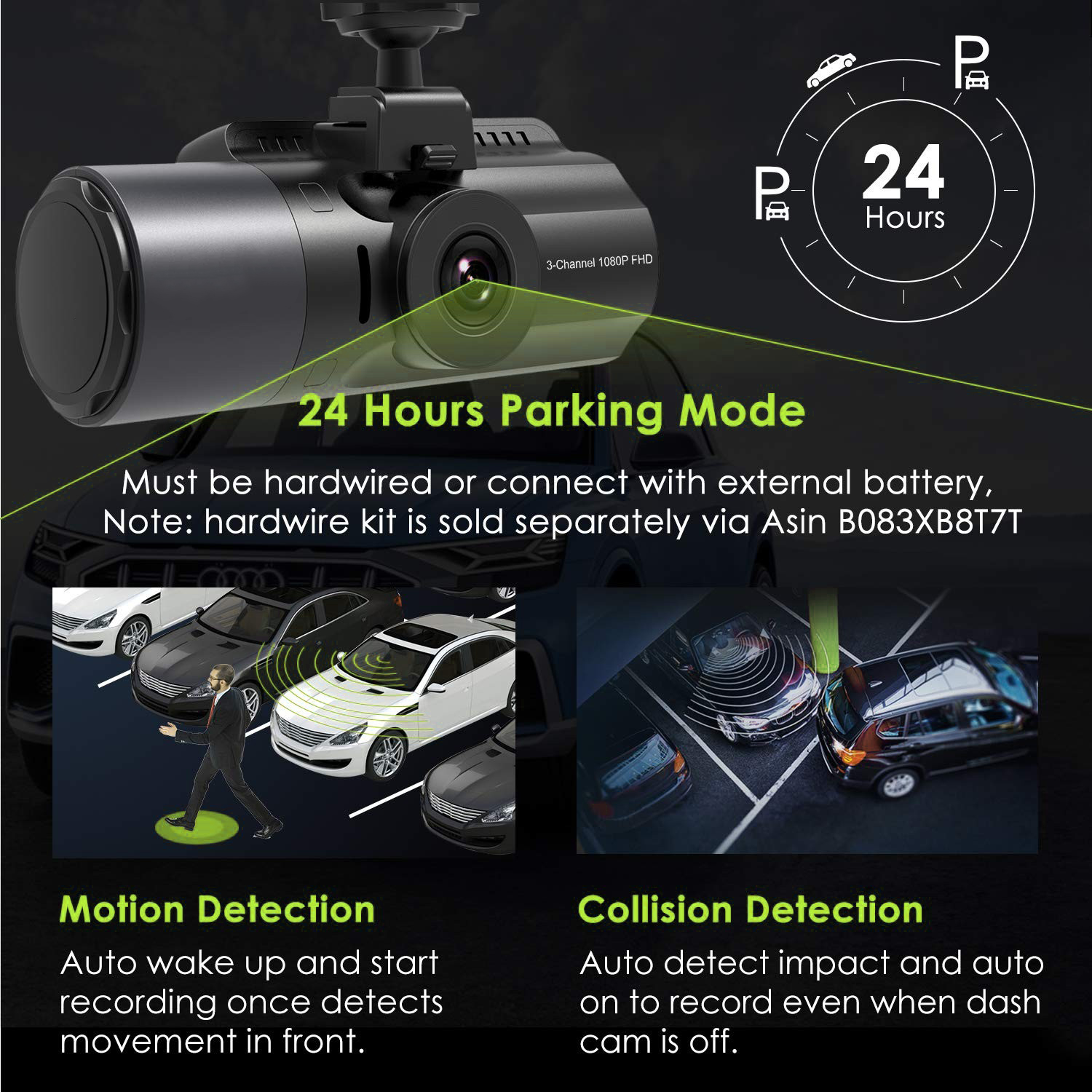 Autokamera Profio S12 Parkmodus