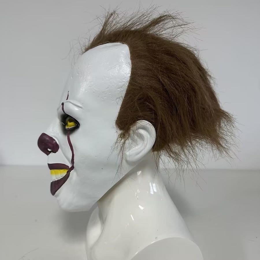 Gruselige Clownsmaske für Karneval