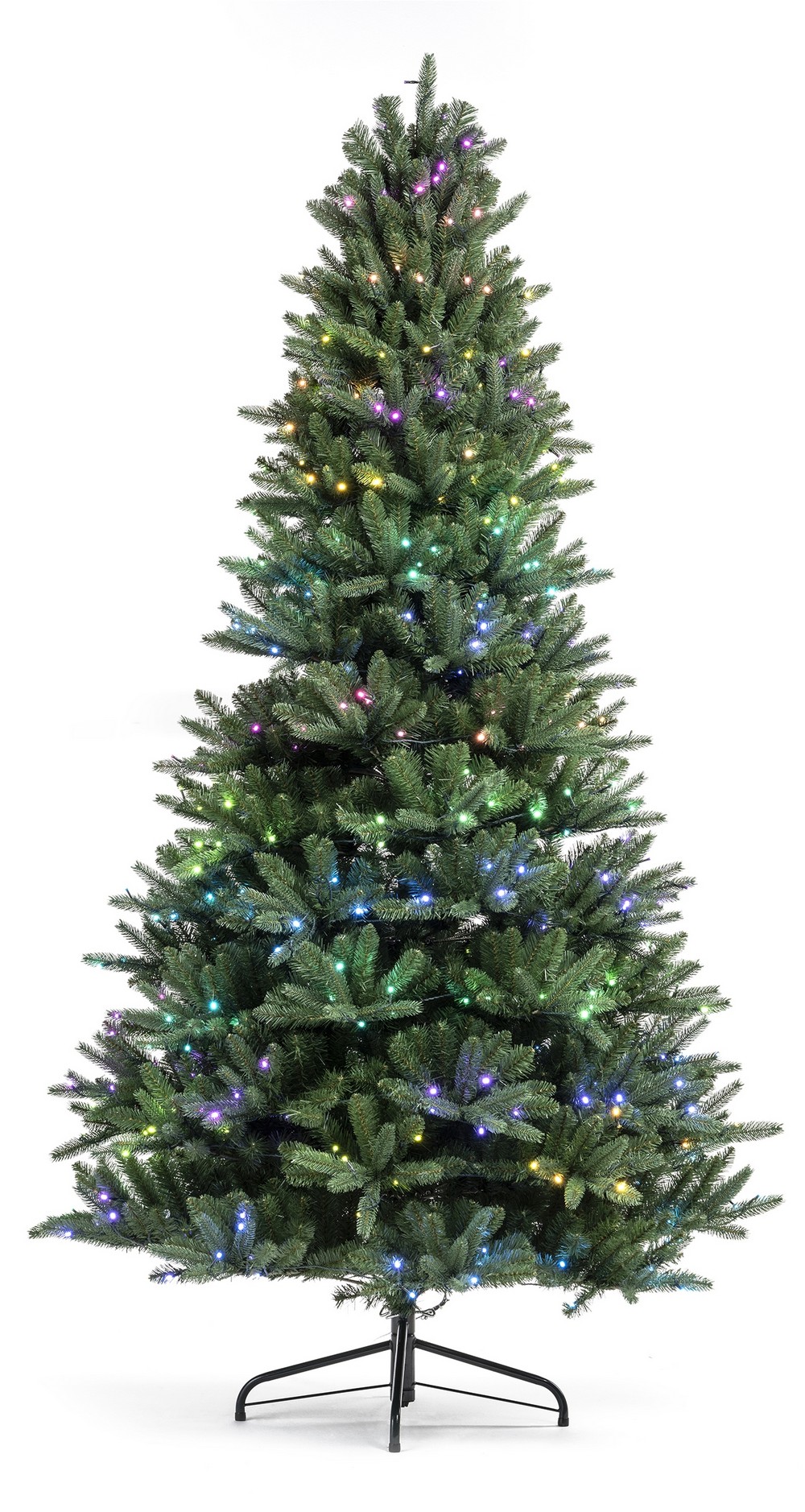 Weihnachtsbaum mit intelligenten Lichtern geführt
