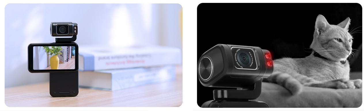 Kamera mit IR-Nachtsicht, horizontale und vertikale Aufnahme