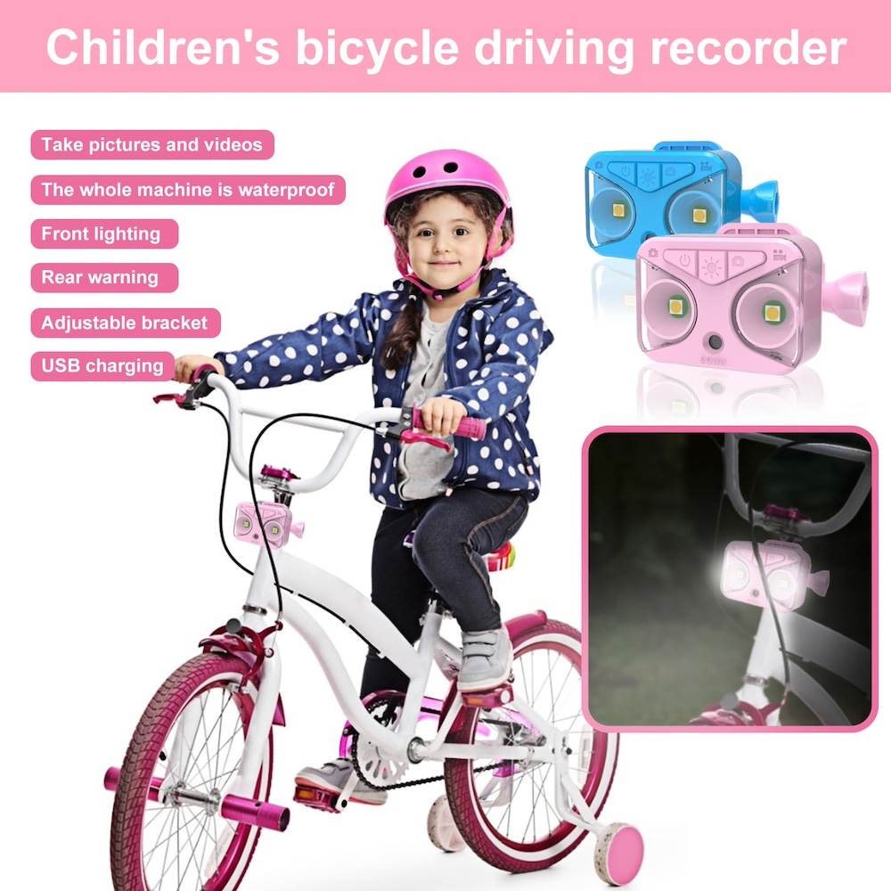Kinderfahrradkamera mit Fahrradlicht