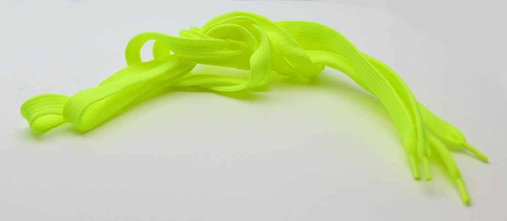 gelb-grüne Schnürsenkel Neon
