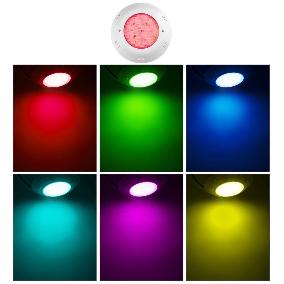 wasserdichtes LED-Licht für den Pool, farbenfrohe RGB-Poolbeleuchtung