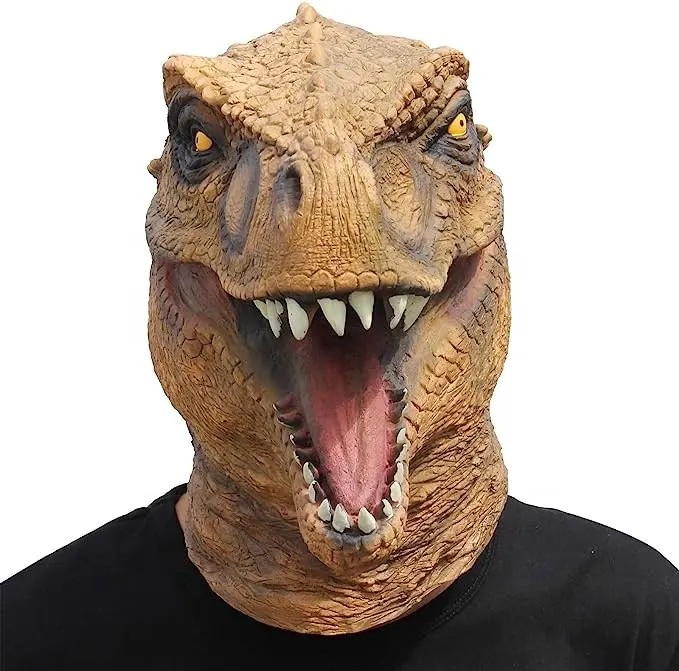 Dino-Maske – Jurassic Park-Maskengesicht (Kopfmaske)
