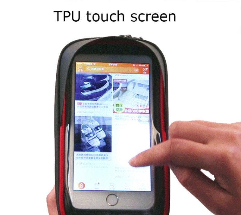 Fahrradkoffer Touchscreen