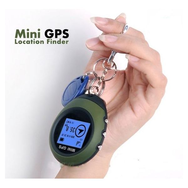 Mini-GPS-Navigation am Schlüsselanhänger