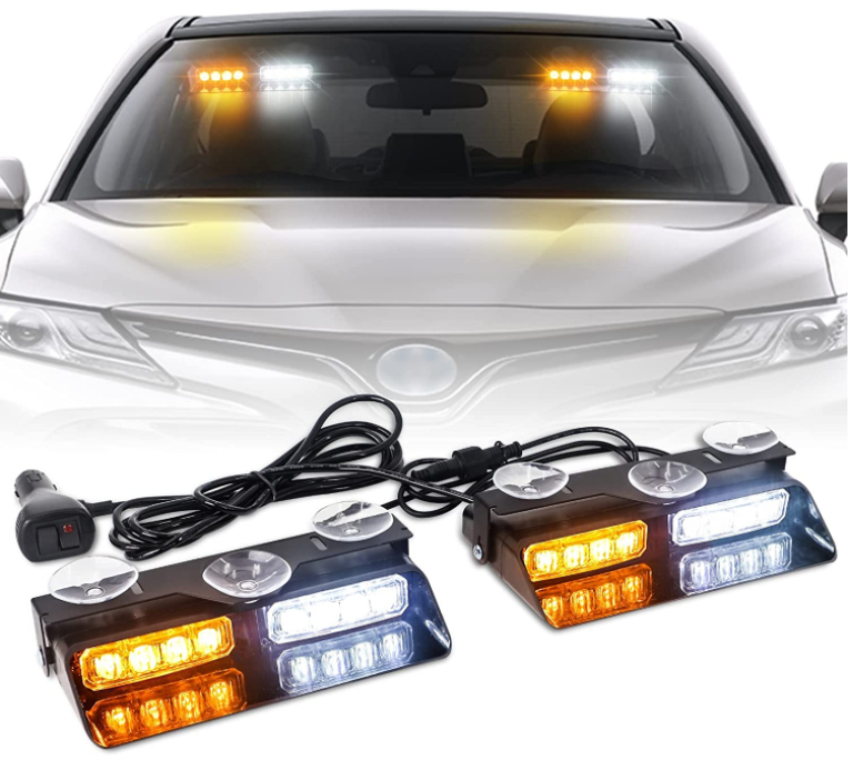 Auto-Notlichter Blinklicht (blau, rot, weiß, gelb, lila)