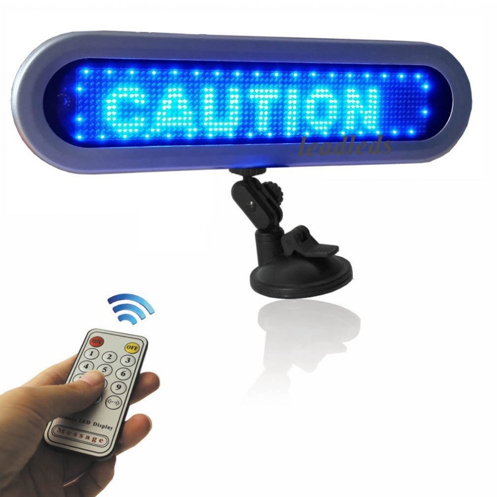 waysad LED Werbebildschirm LED Display Auto Heckscheibe DIY-Gerät mit Farb-Meldung und Bluetooth-App-Steuerung 
