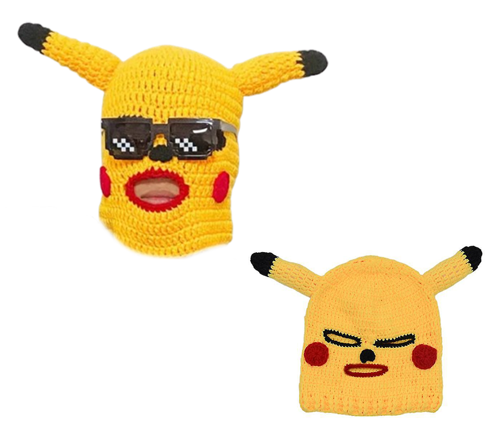 Pikachu Gesichtsmaske Karnevalsparty