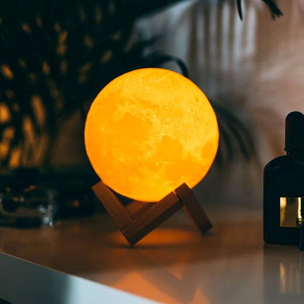3D Mond - Touch Lampe zum Schlafzimmer
